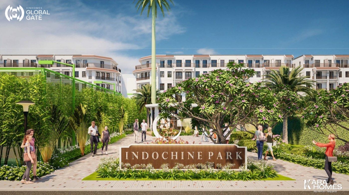Phối cảnh công viên Indochine Park tại Vinhomes Global Gate (Cổ Loa)