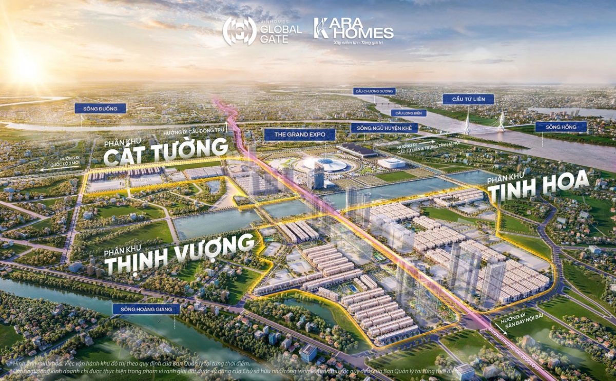 Bản đồ quy hoạch Vinhome Cổ Loa